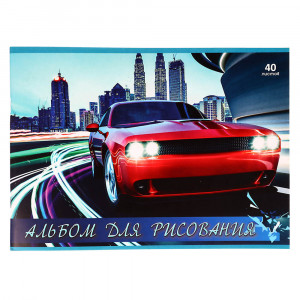 ClipStudio Альбом для рисования A4 40л., офсет 100г/м2, обложка картон, скрепка, 4 дизайна
