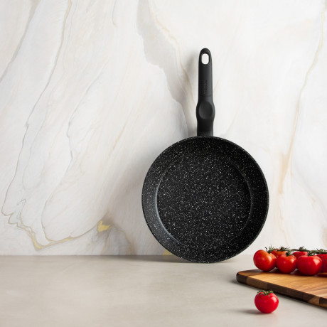 SATOSHI Стоун Набор сковород литых 3пр., d20, 24, 28см, антипригарное покрытие Мрамор