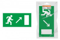 TDM Знак 350х124мм &quot;Направление к эвакуац. выходу направо вверх&quot; для ССА инд. уп. (10!) SQ0817-1004