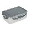Контейнер герметичный для СВЧ с защелками, 0,5л, 160х110х55мм, пластик