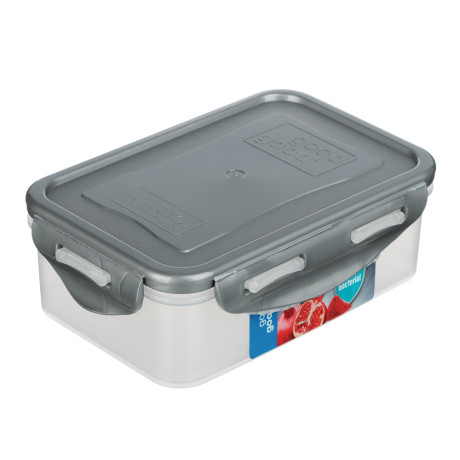 Контейнер герметичный для СВЧ с защелками, 0,5л, 160х110х55мм, пластик