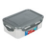 Контейнер герметичный для СВЧ с защелками, 0,5л, 160х110х55мм, пластик