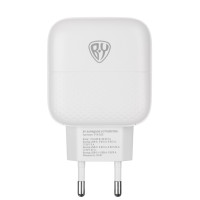 BY Сетевое зарядное устройство Модерн, Быстрая зарядка QC3.0+TYPE-C PD, 20 Вт, белый