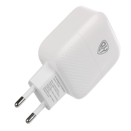 BY Сетевое зарядное устройство Модерн, Быстрая зарядка QC3.0+TYPE-C PD, 20 Вт, белый