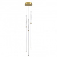 ODEON LIGHT 6639/33L HIGHTECH ODL24 бронз/белые бусы из акрила подвес IP 20 LED 33W 3000K MONELLA