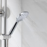 СоюзКран Душевая система со смесителем (кер. картридж 35мм, цинк), верхний душ 1 режим, ручной 3 реж