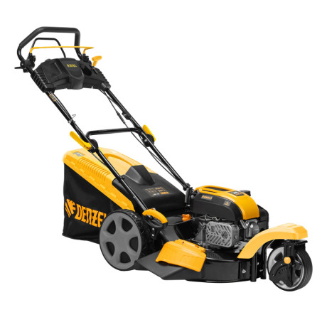 Бензиновая газонокосилка GLT-460SP-T, Trike 149 см3, 46 см, привод, панель, 60л Denzel