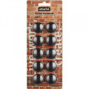 Магнитный держатель для досок Attache LOFT HDF черн.30мм,10шт/уп 867818