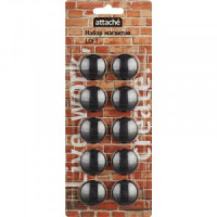 Магнитный держатель для досок Attache LOFT HDF черн.30мм,10шт/уп 867818
