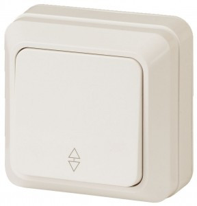 ЭРА Intro Quadro ОУ выкл. 1 кл. (перекл. проходн.) 2-103-02, слоновая кость 53751