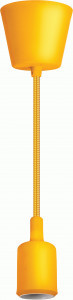 Navigator св-к/патрон декорат. подвесн. NIL-SF02-015-E27  60W 1м. пласт. желтый 61527