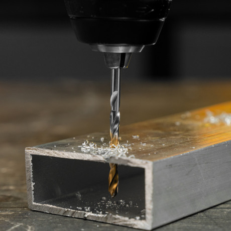 Сверло спиральное по металлу 4 x 75 мм, Р6М5, Golden Tip  Denzel