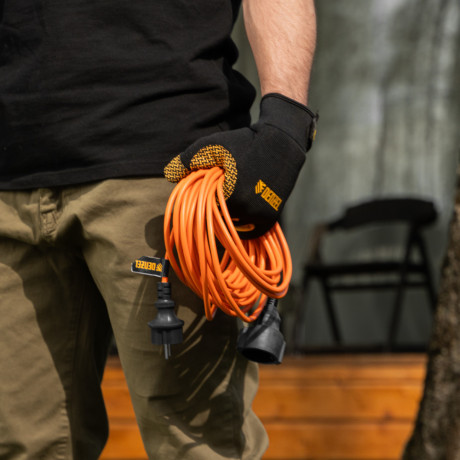 Удлинитель-шнур силовой Garden Series, ПВС, 10м, 1 розетка, 3 x 1 мм, Denzel