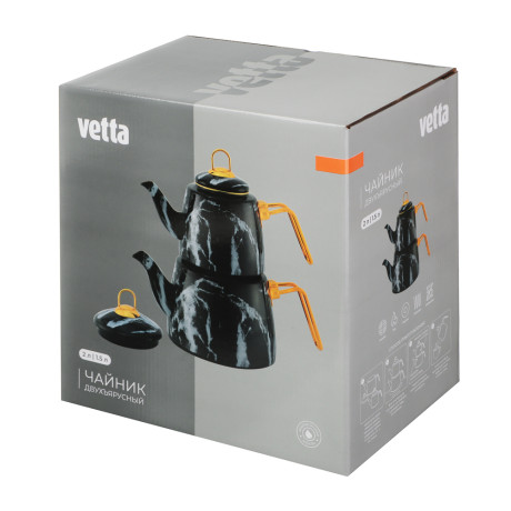 VETTA Чайник двухъярусный эмалированный, 1,5л; 2,1л