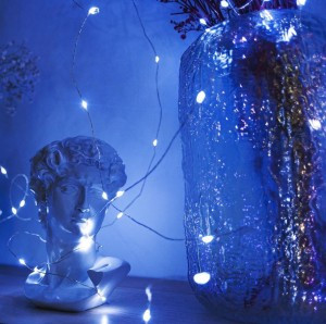 Гирлянда-нить Роса 1000LED 100м белый, пульт ДУ  ULD-S10000-1000/DTA/RC WHITE  Uniel