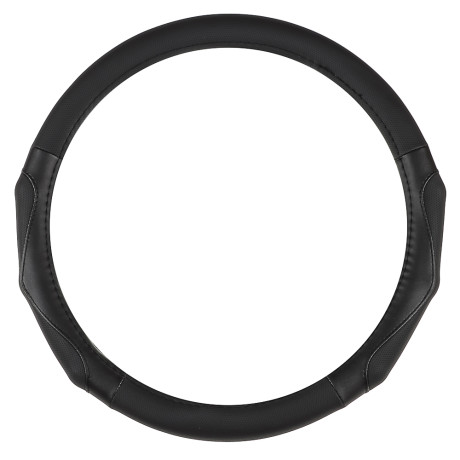 ЕРМАК Оплетка руля, с эргоном. захватом, черный, разм. (М), искусственная кожа