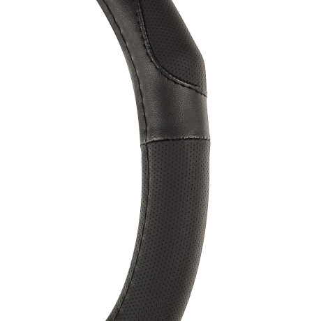 ЕРМАК Оплетка руля, с эргоном. захватом, черный, разм. (М), искусственная кожа