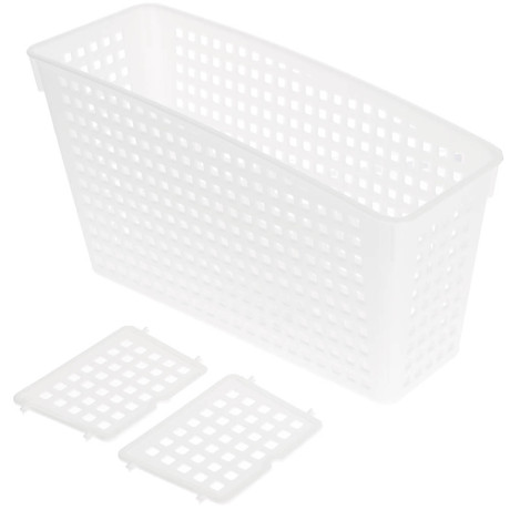 Органайзер Лофт с перегородками 245х95х140 мм белый, серый