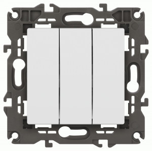 ЭРА Elegance мех. выкл. СУ 3 кл. 10A белый матовый 14-1107-01М 65796