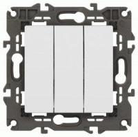 ЭРА Elegance мех. выкл. СУ 3 кл. 10A белый матовый 14-1107-01М 65796