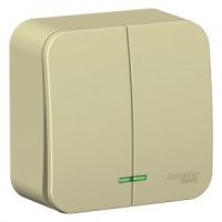 Systeme Electric BLANCA выкл. ОУ 2 кл. беж. (пл.осн., инд., изол.пл.) BLNVA105117 (15!)