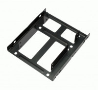 Салазки для установки двух HDD/SSD 2.5'' в отсек 3.5" Gembird, металл, пакет 21541