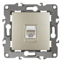 ЭРА 12 мех. роз. комп. СУ 1 мест. RJ45, шампань, автоклеммы 12-3107-04 1056