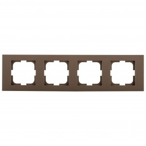 OVIVO Рамка СУ 4 местн. GRANO, мокка, 400-190000-228
