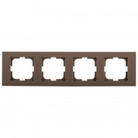 OVIVO Рамка СУ 4 местн. GRANO, мокка, 400-190000-228