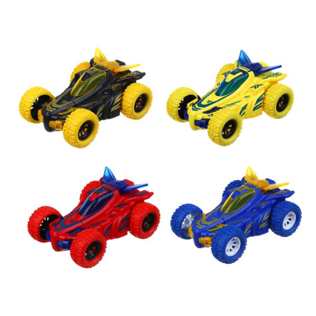 ИГРОЛЕНД Машинка трюковая, свет, разворот, 3хLR41, АBS, РР, 12x9,5x5,5см, 4 дизайна