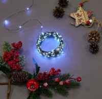 Uniel Гирлянда-нить св/д &quot;Роса&quot; 20м 200LED белый, провод зеленый ULD-S2000-200/DGA WHITE IP20 DEW