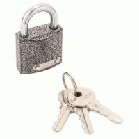 Замок навес Апекс PD-01-32 Blister, чугун, Ш32*В52мм, дуж d=5мм автомат,3анг кл, защит.кольца(180,6)