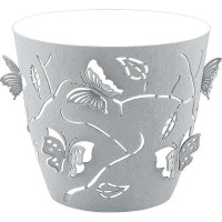 Горшок БАБОЧКИ со вст 5,3л серый шторм х10