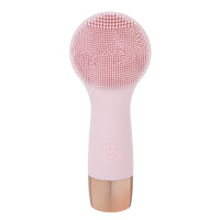 LEBEN Массажер для лица силиконовый, 2xAAA (не в компл.), влагозащита IP6, розовый