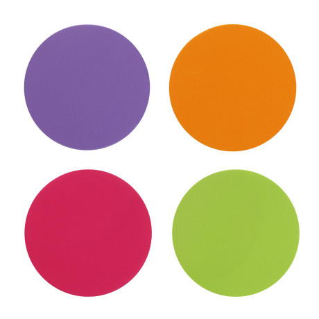 Набор спонжей для макияжа 4 шт тм ЮНИLOOK , латекс, d5,5см, 4 цвета