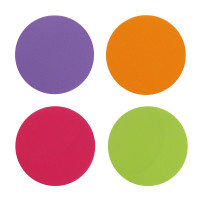 Набор спонжей для макияжа 4 шт тм ЮНИLOOK , латекс, d5,5см, 4 цвета