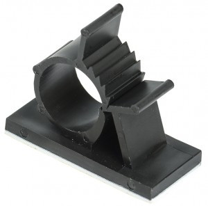 IEK Клипса самоклеящаяся КС-15 черная (уп.24шт, цена за уп) UHP40-D15-K02