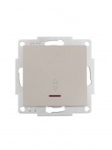 Lezard VESNA мех. выкл. СУ 1 кл. 10А (проходн.) (инд) титан (корп. ABS)   742-3788-114