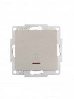 Lezard VESNA мех. выкл. СУ 1 кл. 10А (проходн.) (инд) титан (корп. ABS)   742-3788-114