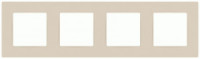 ЭРА 12 рамка СУ 4 мест. Классик, слоновая кость 12-5204-02
