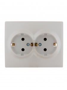 Lezard KARINA роз. СУ 2 мест. 16А земля, керамика жемч.-бел. перламутр (корп. ABS) 707-3000-127