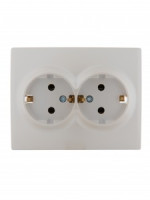 Lezard KARINA роз. СУ 2 мест. 16А земля, керамика жемч.-бел. перламутр (корп. ABS) 707-3000-127