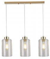 Rivoli подвес Malice 9124-203 3хE27 40W золото,золото, прозрачный 580х120х800 54878