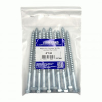 Шуруп ш/гр &quot;глухарь&quot; 8*120мм оцинк в пакете (10 шт) 1/10 НАКРЕПКО 207560