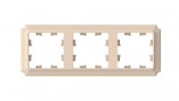 Systeme Electric AtlasDesign ANTIQUE рамка СУ 3 мест. ПЕСОЧНЫЙ ATN101203 (5!)