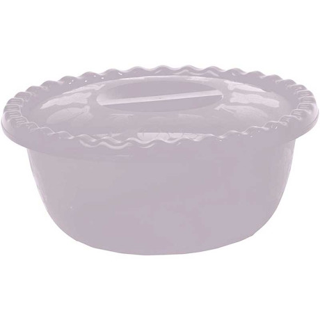 Миска круглая 5л с крышкой чайная роза М1317 (20)