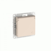 Systeme Electric ATLASDESIGN мех. роз. СУ 1 мест. (земля) шт, крыш 16А(автоклем)БЕЖ ATN000246S (15!)