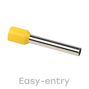 EKF Наконечник штыревой втулочный изол. НШвИ 6,0-24 (уп.50шт, цена за уп) желтый nhvi-6.0-24
