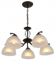 Rivoli люстра Jackeline 9141-305 5хE27 40W кофейный, белый 550х550х580 54758