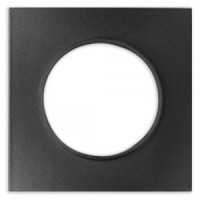 Bylectrica РЕТРО ПРОВАНС квадрат Рамка 1 мест. (ЮЛИГ.735212.493 черный графит)